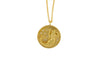 Gold plated silver with white sapphires